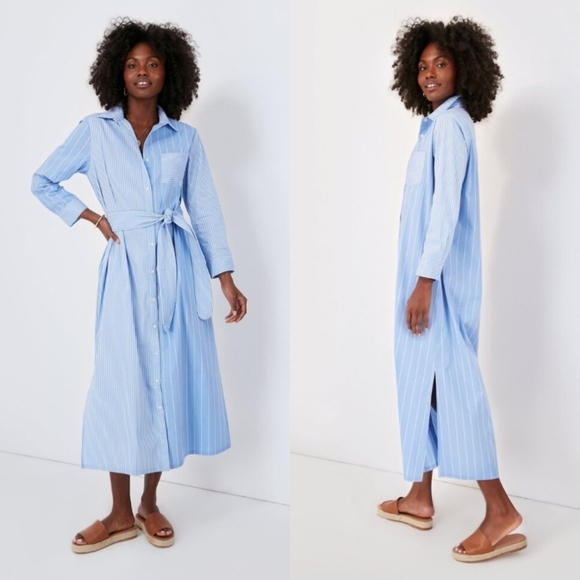 blue stripe chessie dress Chessie Fragrance Print Cotton Maxi Dress-Women's Designer Luxury Dresses main image 1